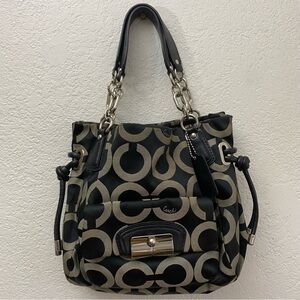 Coach Kristin Op Art Sateen satchel